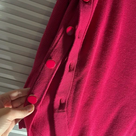 Sezane Clement Pull Sweater in Fuschia