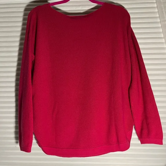 Sezane Clement Pull Sweater in Fuschia