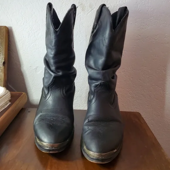 Shyanne Mens Shy Slouch Western Leather Boots  8