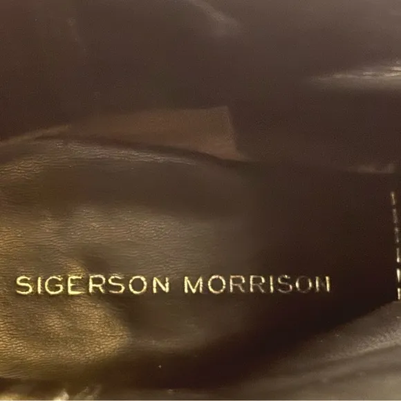 Sigerson Morrison Black Heeled Boots Size 11