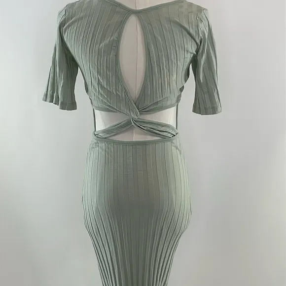 SIMKHAI Philippa Ribbed Dress XS