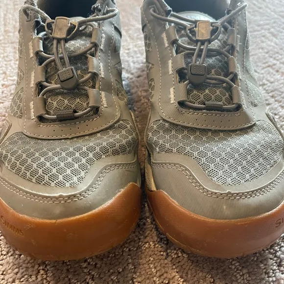 Simms Challenger Men's Lace Boat Shoes, Gray &amp; White, US 9.5, EU 43.5, All Birds