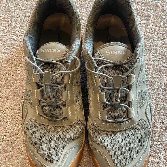 Simms Challenger Men's Lace Boat Shoes, Gray &amp; White, US 9.5, EU 43.5, All Birds