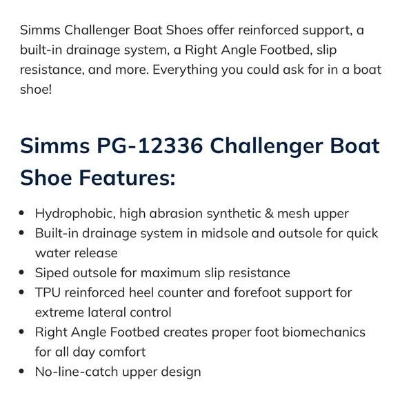 Simms Challenger Men's Lace Boat Shoes, Gray &amp; White, US 9.5, EU 43.5, All Birds