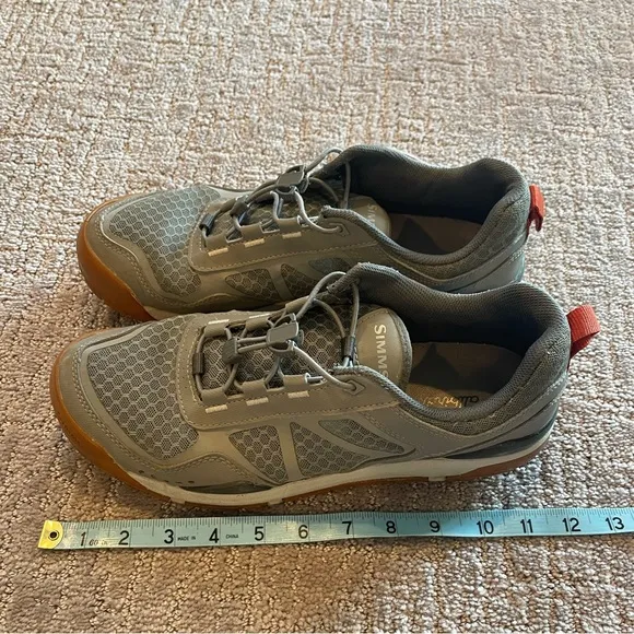 Simms Challenger Men's Lace Boat Shoes, Gray &amp; White, US 9.5, EU 43.5, All Birds