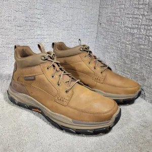 Skechers Respected-Boswell Men's Size 12 US Brown Leather Mid Top Boots 204454