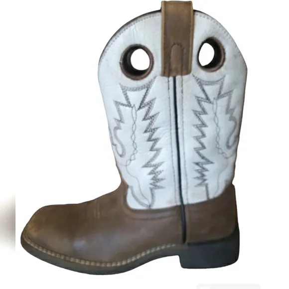 Smoky Mountain Drifter Kids' Leather Western Boots Square Toe Size 2R