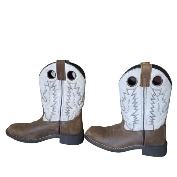Smoky Mountain Drifter Kids' Leather Western Boots Square Toe Size 2R