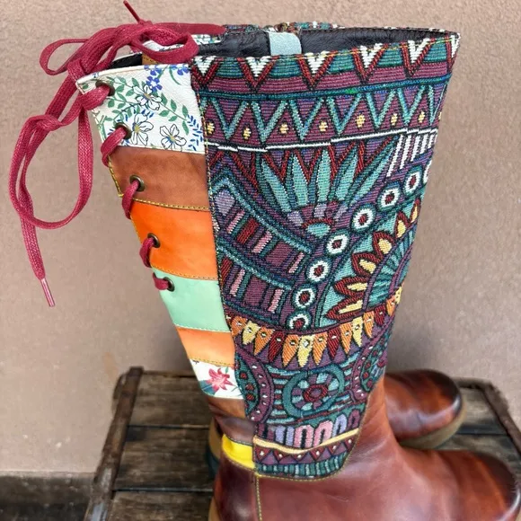 Socofy Bohemian Leather Boots