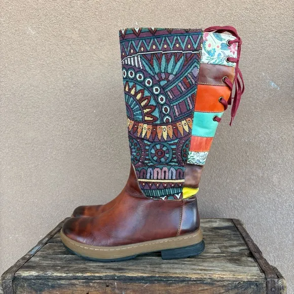 Socofy Bohemian Leather Boots