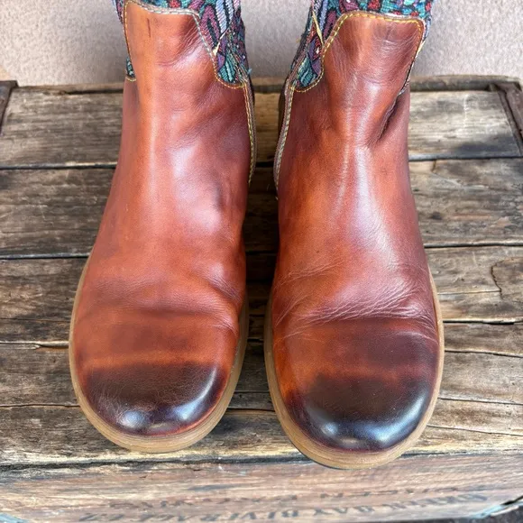 Socofy Bohemian Leather Boots