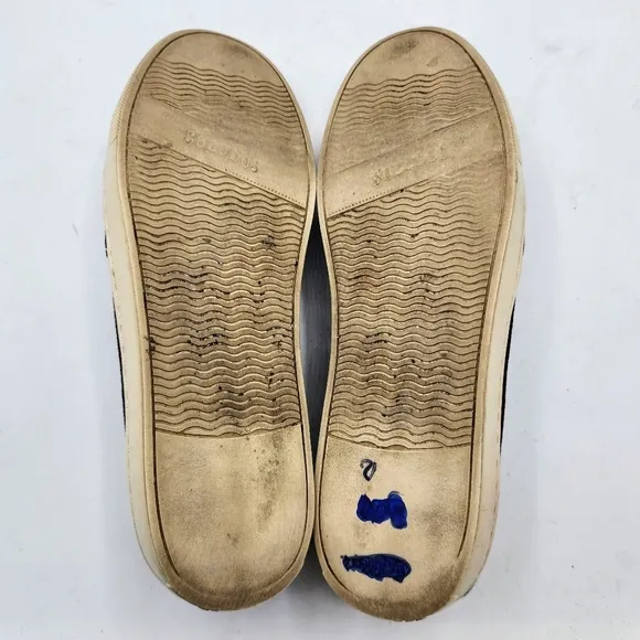 SOLUDOS Black Slip On Velvet Gold Beaded Embroidered Elephant Sneakers Size 9