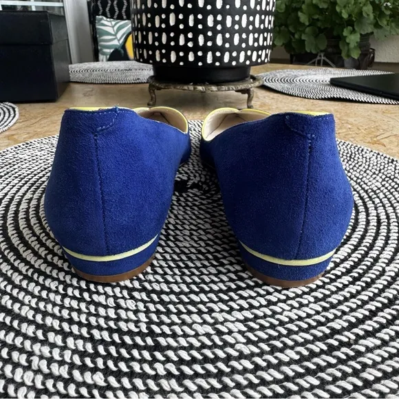 Sophia Webster Blue Suede Flats, Sz 371/2