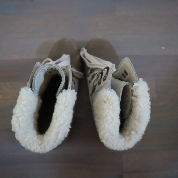 Sorel Jayne Shearling Collar Ankle Boots Size 7