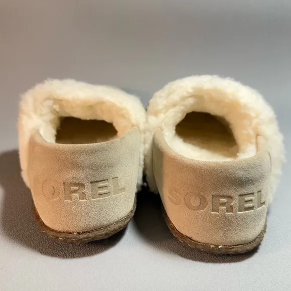 Sorel Nakiska II Shearling-Lined Rubber Sole Slippers US 7