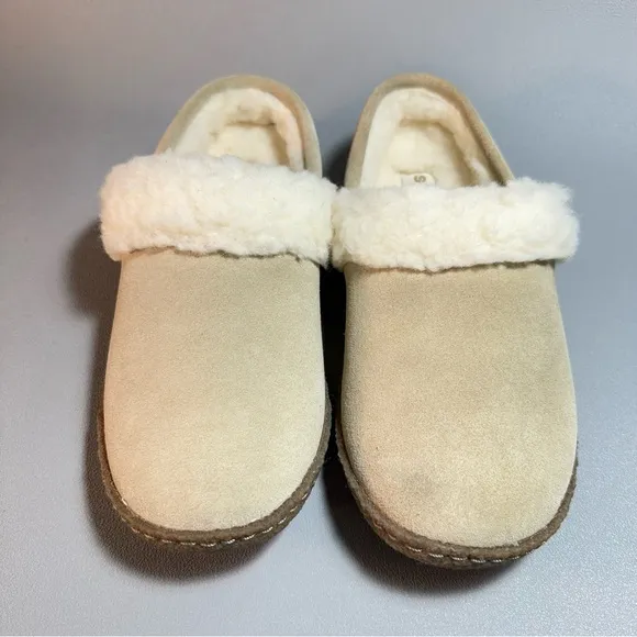 Sorel Nakiska II Shearling-Lined Rubber Sole Slippers US 7
