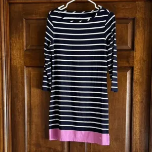 Southern Tide Navy Stripe Long Sleeve Dress/ Pink stripe- size Small