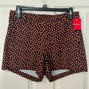 Spanx New Size S Fry Days Sunshine Shorts 4&quot; Inseam UPF 50  French Fries Print