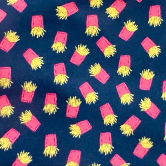 Spanx New Size S Fry Days Sunshine Shorts 4&quot; Inseam UPF 50  French Fries Print