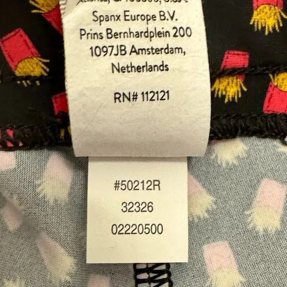 Spanx New Size S Fry Days Sunshine Shorts 4&quot; Inseam UPF 50  French Fries Print