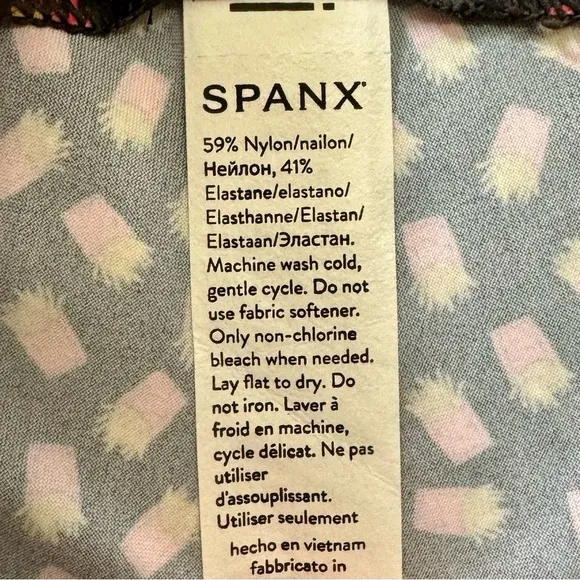 Spanx New Size S Fry Days Sunshine Shorts 4&quot; Inseam UPF 50  French Fries Print