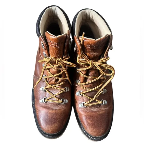 Sperry Alpine Hiking Boots Leather Men’s Boots Size 11 Brown Black