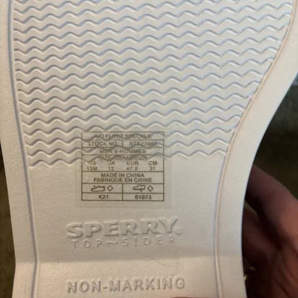 Sperry A/O Float NWB Speckle Teal Boat Shoes Size 13 M Men Rare Color