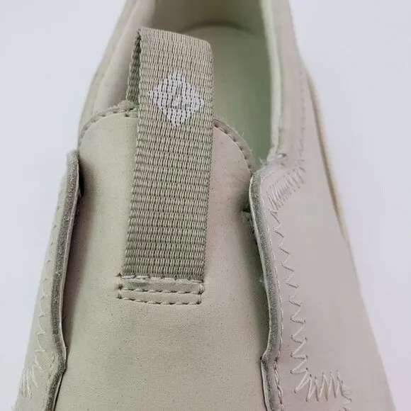 Sperry Boat Runner Mens Size 11.5 Bone Beige Leather Slip On Casual Loafer Shoes