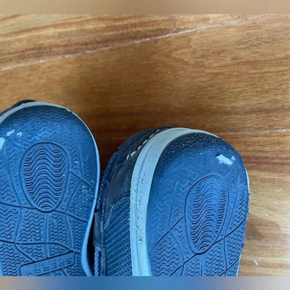 Sperry Boys Gamefish Boat Shoes Blue / Gray Top sider Size 5.5M Slip on Leather