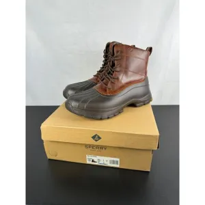 Sperry Duck Float Brown Leather Boots NEW Men's Size 8