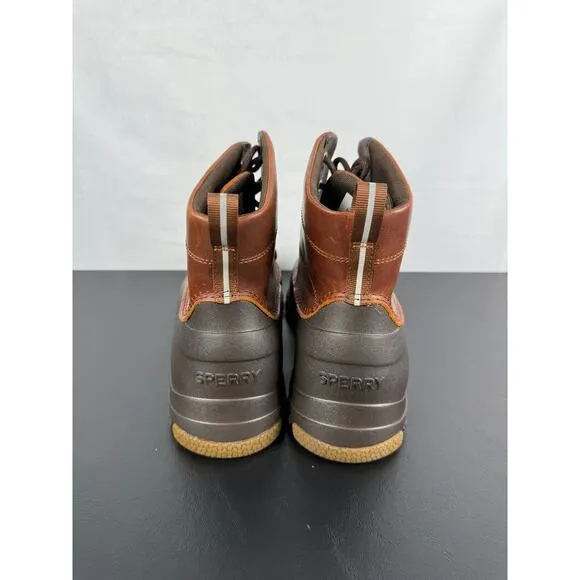 Sperry Duck Float Brown Leather Boots NEW Men's Size 8