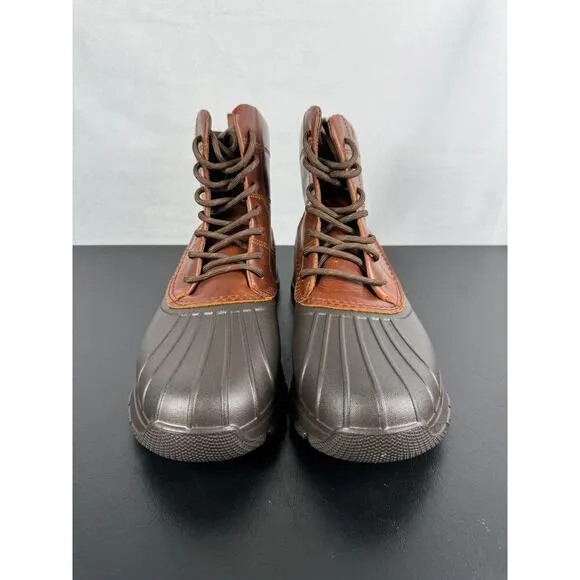 Sperry Duck Float Brown Leather Boots NEW Men's Size 8