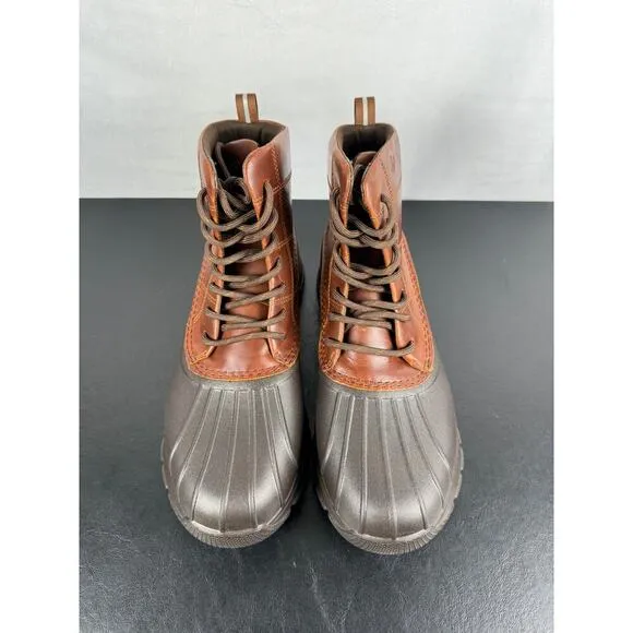 Sperry Duck Float Brown Leather Boots NEW Men's Size 8