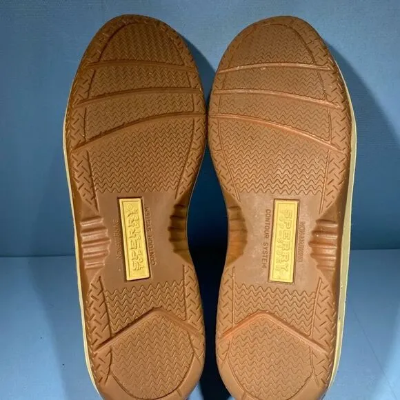 Sperry Intrepid Men's Size 10M Shoes Tan Leather Slip On Boat Shoes 0852822