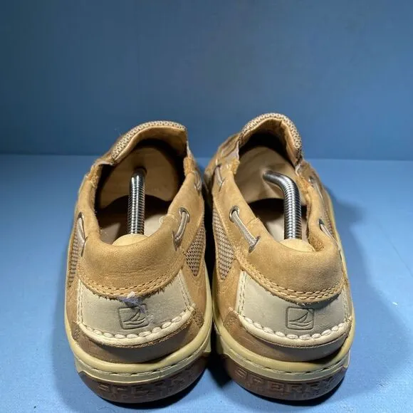 Sperry Intrepid Men's Size 10M Shoes Tan Leather Slip On Boat Shoes 0852822