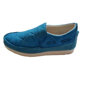 Sperry Men’s Moc Sider Quilt Nylon Slip On Shoe Blue Microfleece Cozy New