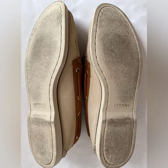 Sperry Mocassin US 11.5 M Gold Cup 2 Eye Men's Boat Shoes Tan Two-toned