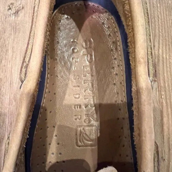 Sperry Topsiders Men's Royal Brown Leather Boat Shoes Size 11