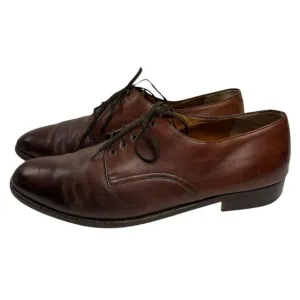 Sslvatore Ferragamo Men’s Brown Leather Derby Dress Shoes Size 13 D