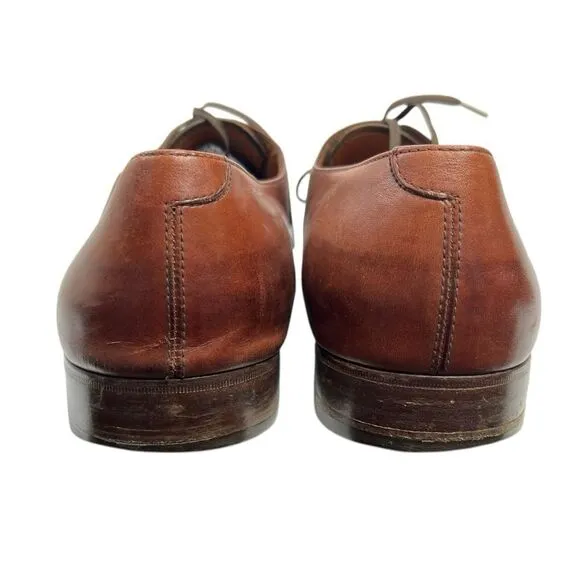 Sslvatore Ferragamo Men’s Brown Leather Derby Dress Shoes Size 13 D