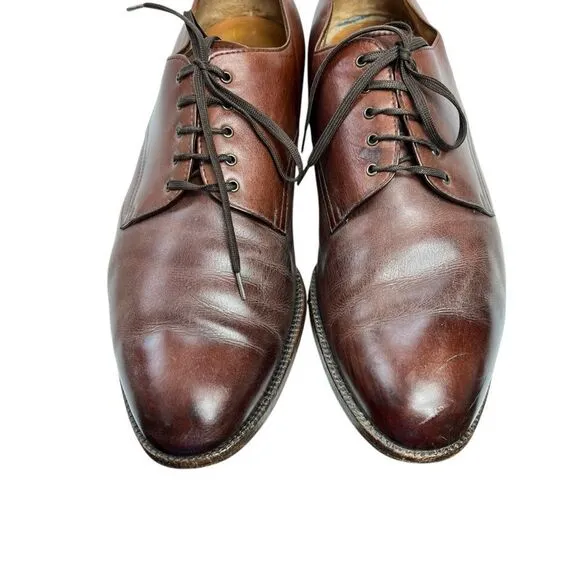 Sslvatore Ferragamo Men’s Brown Leather Derby Dress Shoes Size 13 D
