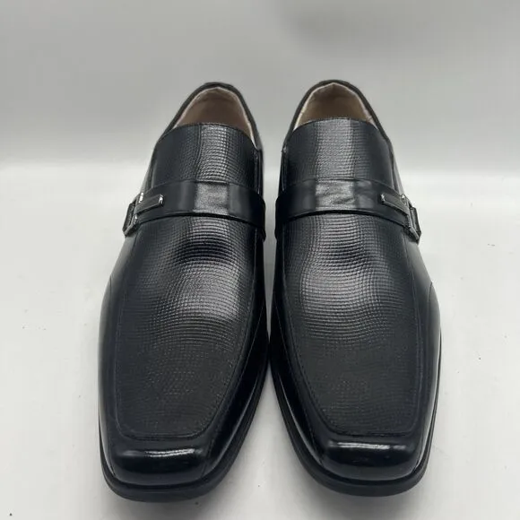 Stacy Adams Dress Shoes Mens 7.5 Black Patent Leather Gala Formal