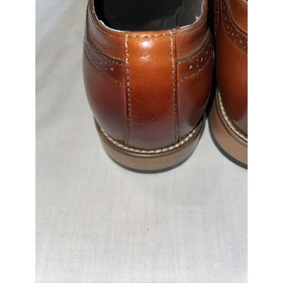 Stacy Adams Men’s Captoe Dress Shoes Size 11.5 M Brown Leather Business Formal