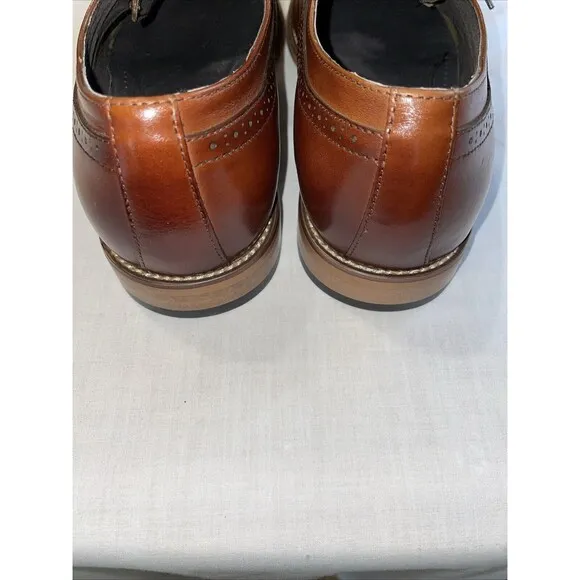 Stacy Adams Men’s Captoe Dress Shoes Size 11.5 M Brown Leather Business Formal