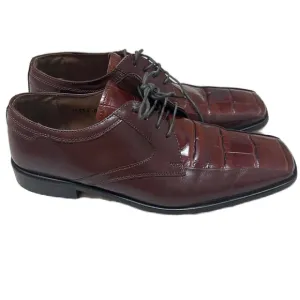 Stacy Adams, Size 9 Cognac Color, Elegant Brown Leather Men's Shoes
