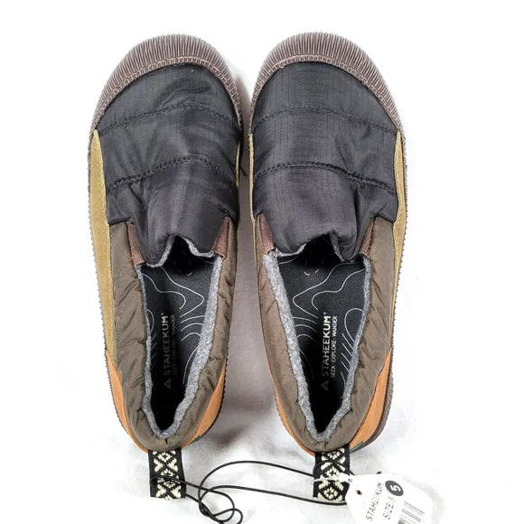 Staheekum Mens Puff Slip On Shoes Size 8 Black Round Toe Outdoor Comfort Boho