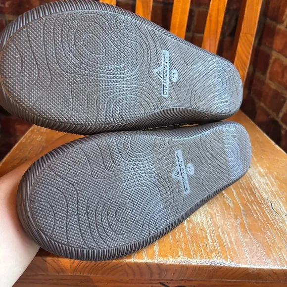 Staheekum mens puffy slip on house shoes slippers black 11