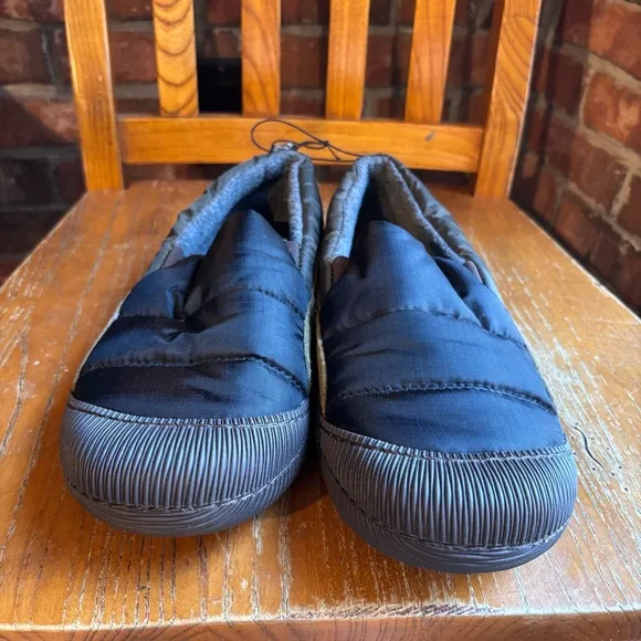 Staheekum mens puffy slip on house shoes slippers black 11