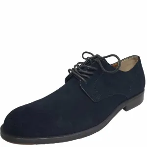 Steve Madden Men's Briton Leather Derby Shoes 7.5M Blue Navy