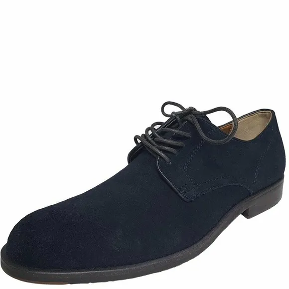 Steve Madden Men's Briton Leather Derby Shoes 7.5M Blue Navy